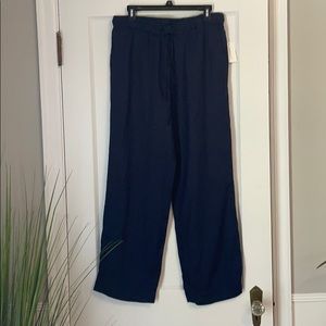 Charter Club Navy Linen Pants